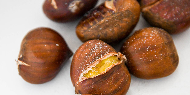 castañas al microondas
